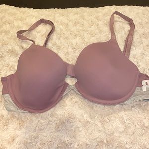 Mauve color bra lightly padded